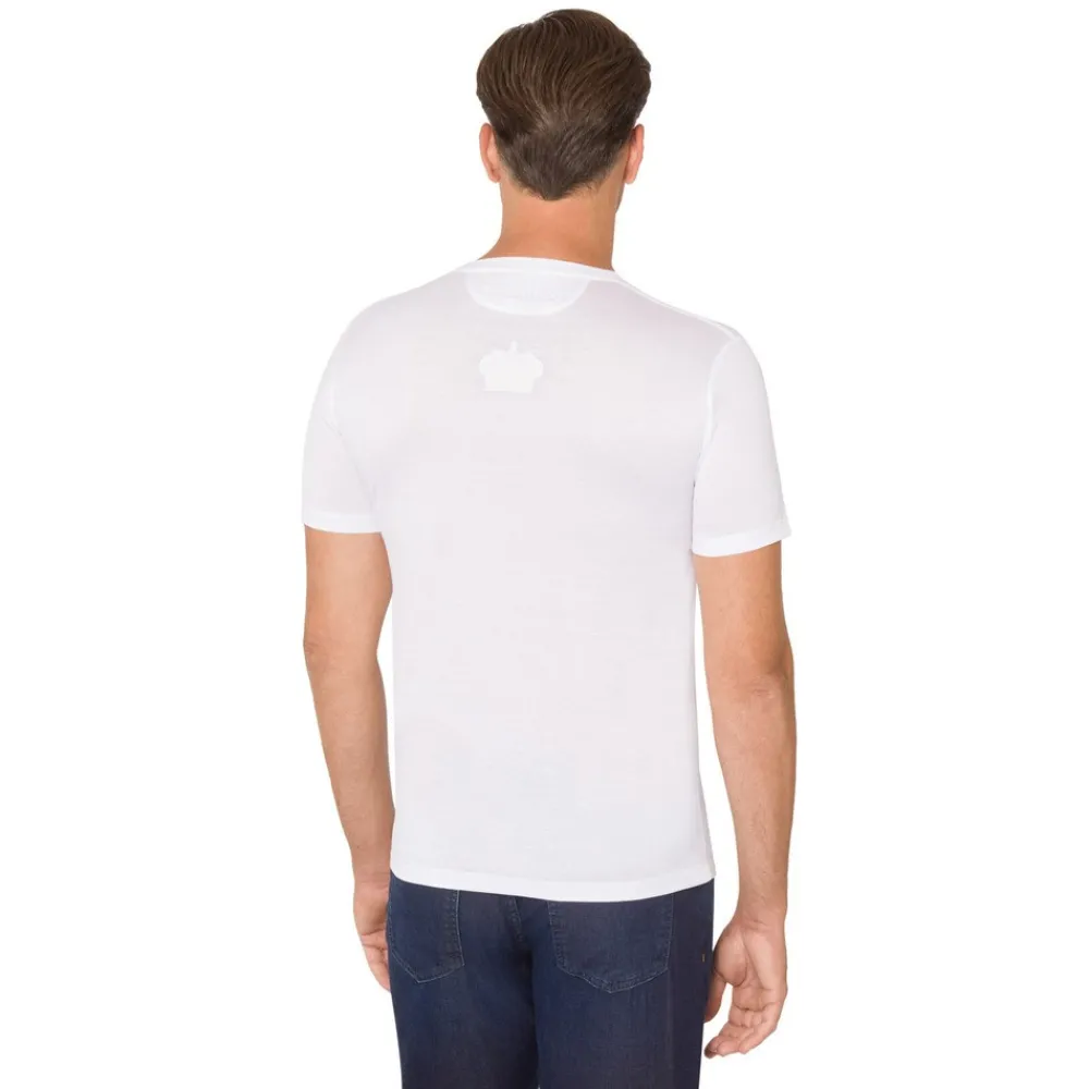 Shop Crown Motif Crew Neck T-Shirt Mens T-Shirts