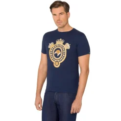 Fashion Crown Motif Crew Neck T-Shirt Mens Last Sizes