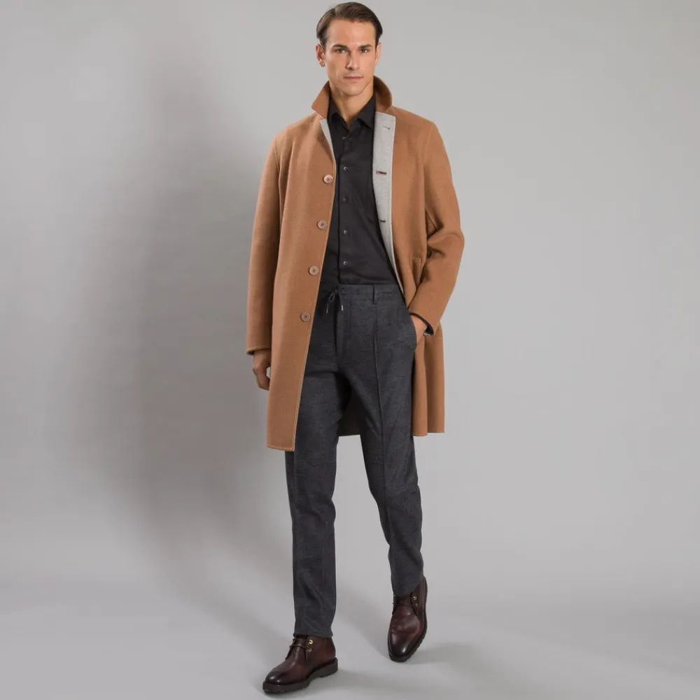 Store Deconstructed Wool Coat Mens Outerwear