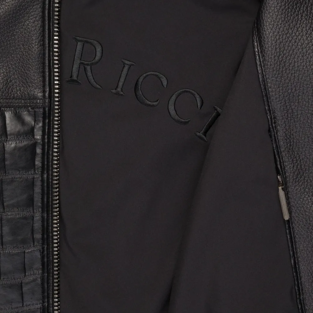 Cheap Deerskin And Crocodile Leather Blouson Mens Outerwear