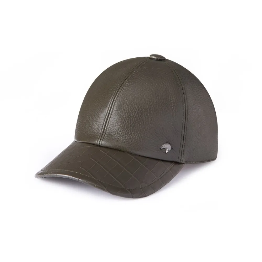 Cheap Deerskin And Matted Crocodile Baseball Cap Hats