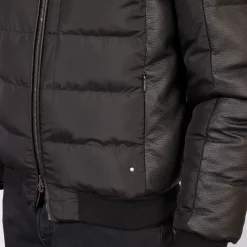 Best Sale Deerskin And Silk Down Blouson Mens Outerwear