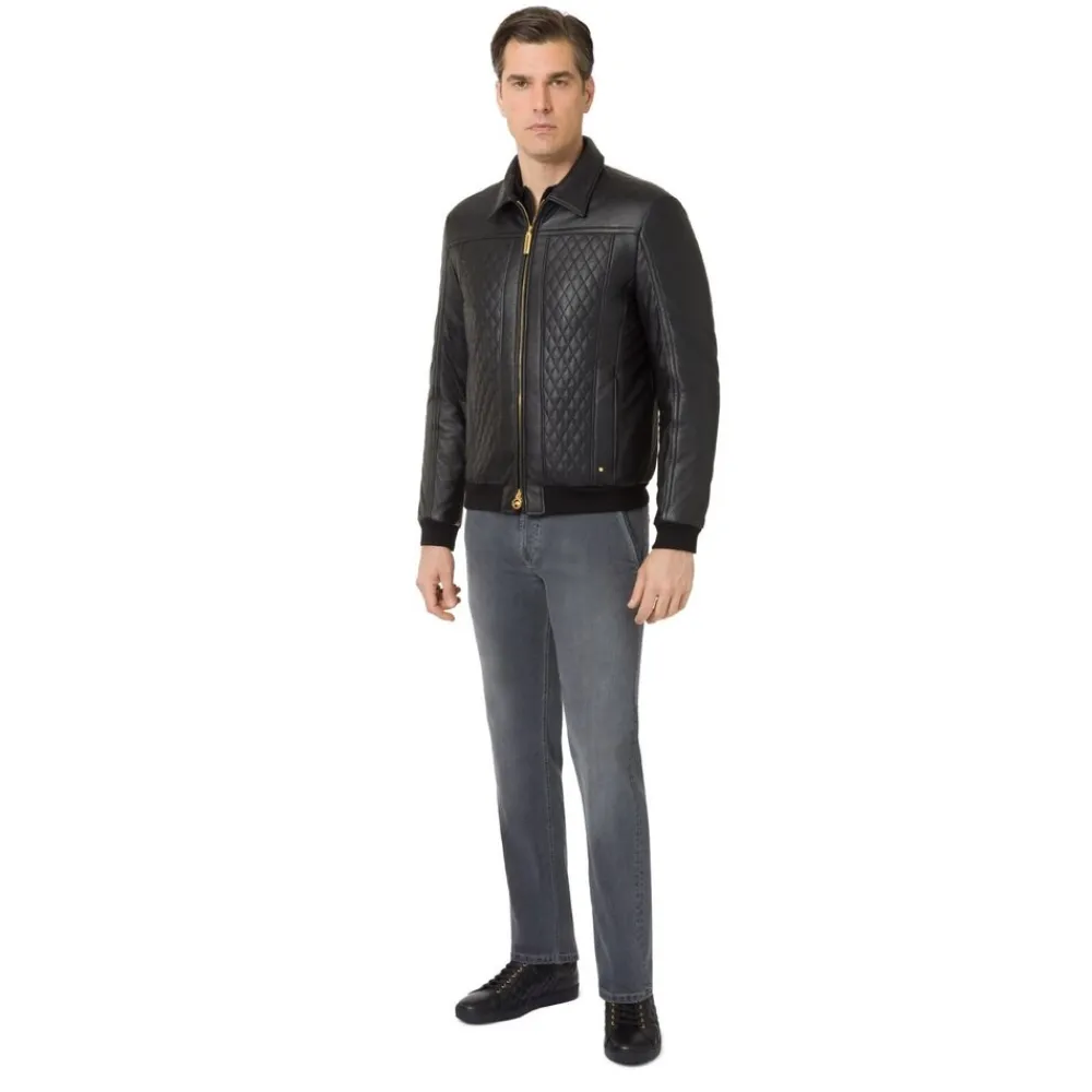 Outlet Deerskin Blouson Mens Outerwear