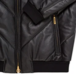 Sale Deerskin Blouson With Lambskin Leather Inserts Mens Outerwear