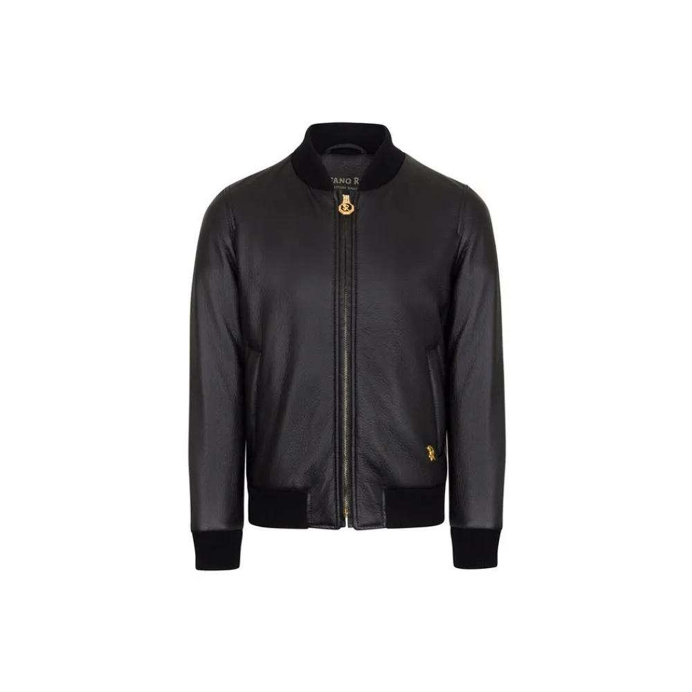 Outlet Deerskin Leather Blouson Junior Outerwear