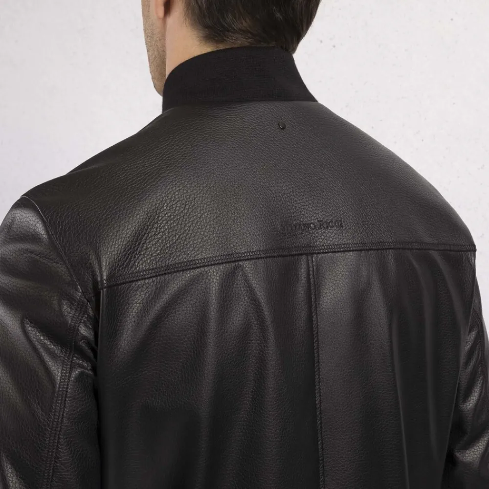 Outlet Deerskin Leather Blouson Mens Outerwear
