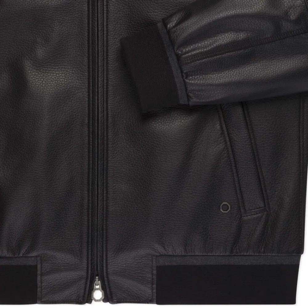 Outlet Deerskin Leather Blouson Mens Outerwear