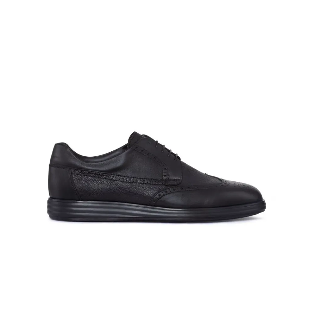 New Derby Brogue Shoes In Calfskin Leather Oxford & Derbies