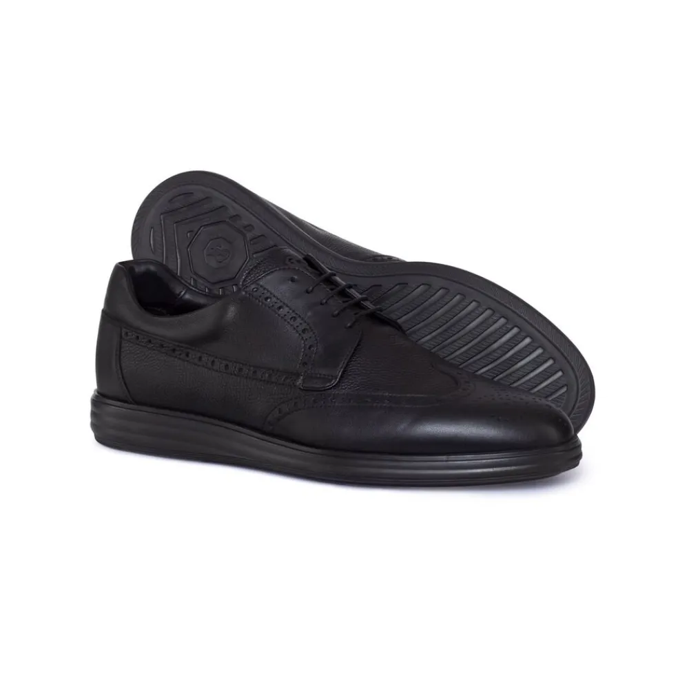 New Derby Brogue Shoes In Calfskin Leather Oxford & Derbies