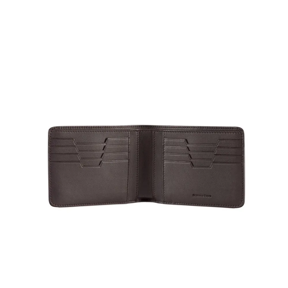 Fashion Diamante Crocodile And Calfskin Bifold Wallet Small Leather Goods
