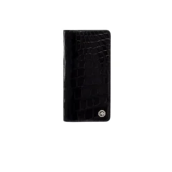 Outlet Diamante Crocodile And Calfskin Bifold Wallet Small Leather Goods