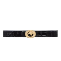 Cheap Diamante Crocodile Leather Belt Belts