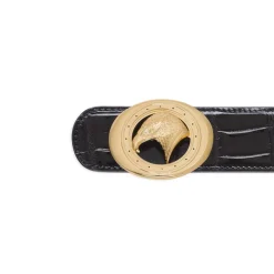 Cheap Diamante Crocodile Leather Belt Belts