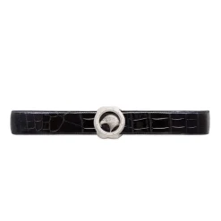 New Diamante Crocodile Leather Belt Belts