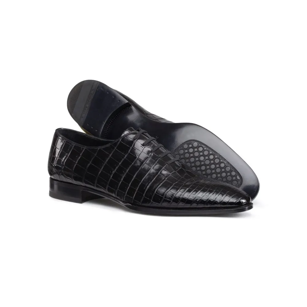 Cheap Diamante Crocodile Leather Oxford Shoes Oxford & Derbies