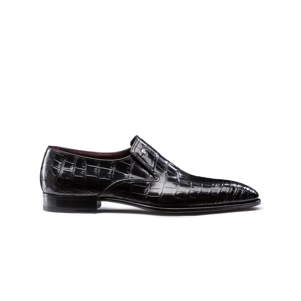 Cheap Diamante Crocodile Slip-On Oxford Shoes Dress Shoes