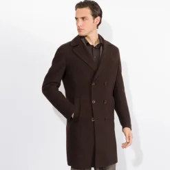 Hot Double Breasted Deconstructed Coat Mens Outerwear
