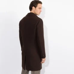 Hot Double Breasted Deconstructed Coat Mens Outerwear