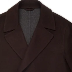 Hot Double Breasted Deconstructed Coat Mens Outerwear
