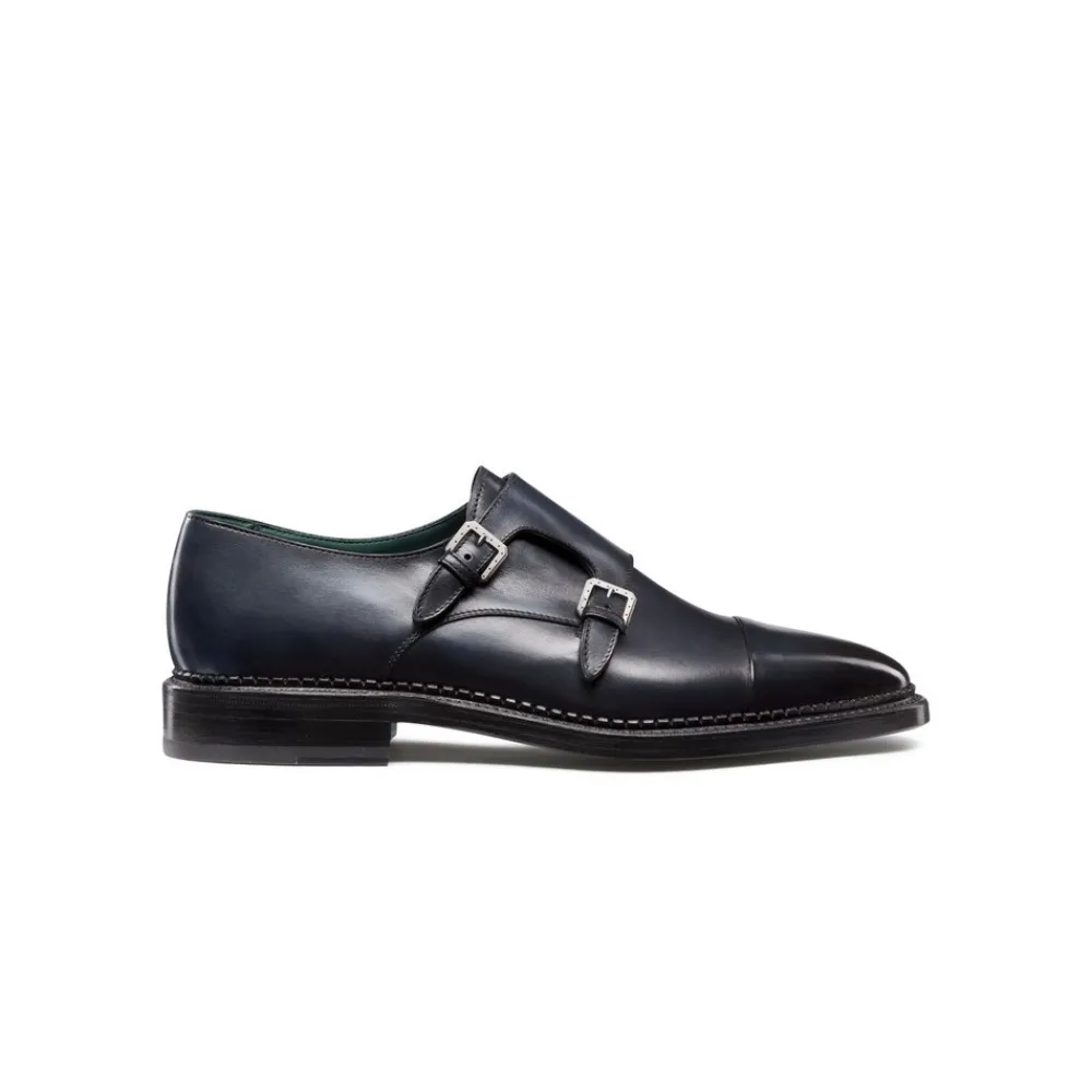Outlet Double Cutaway Monk Strap Shoes Dress Shoes