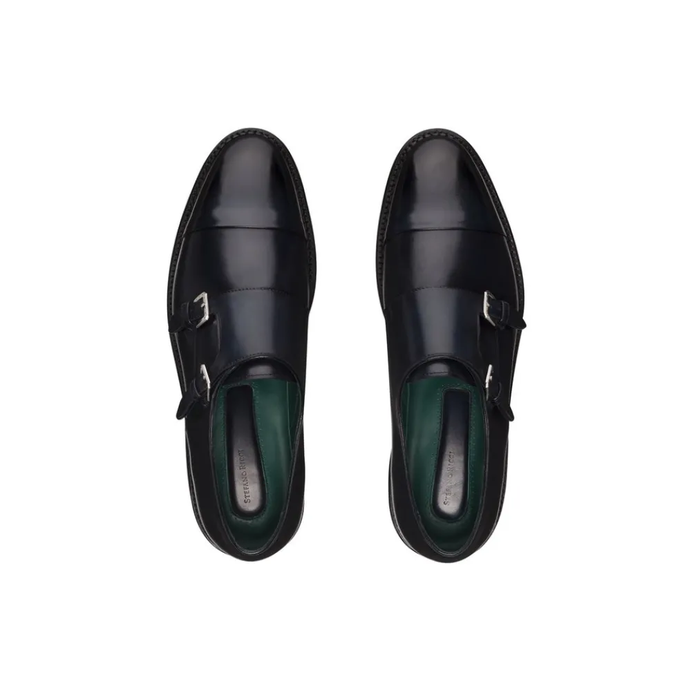 Outlet Double Cutaway Monk Strap Shoes Dress Shoes