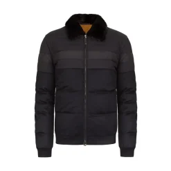 Clearance Down Coat With Mink Fur Collar Mens Outerwear