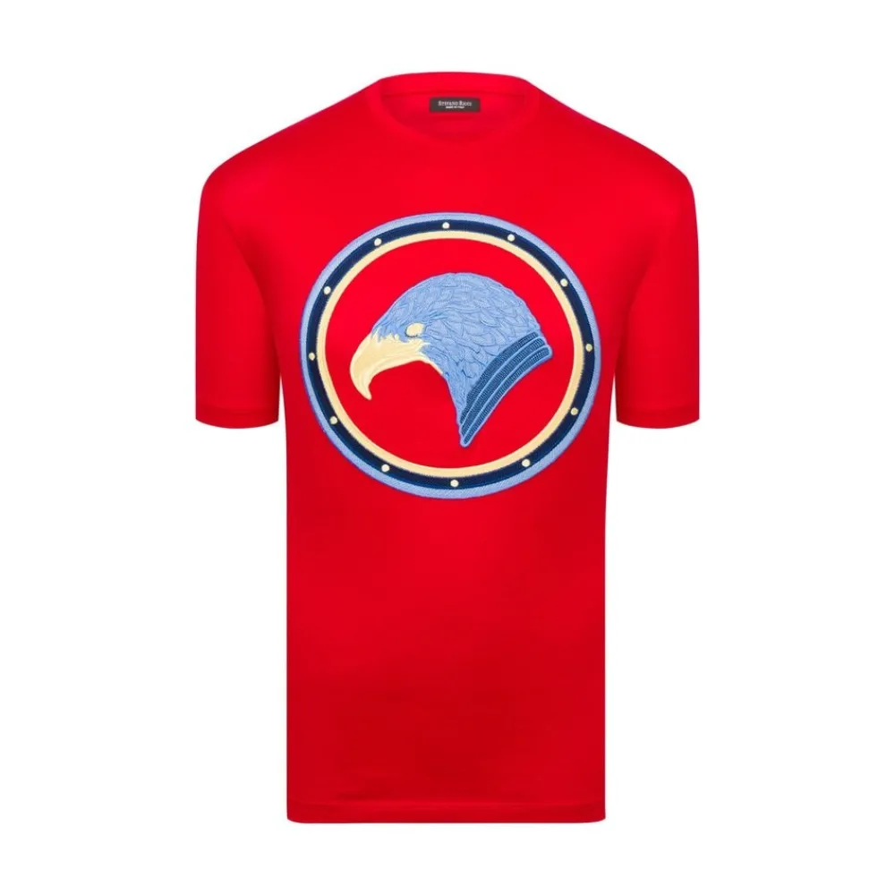 Cheap Eagle Head Embroidered T-Shirt Mens Last Sizes
