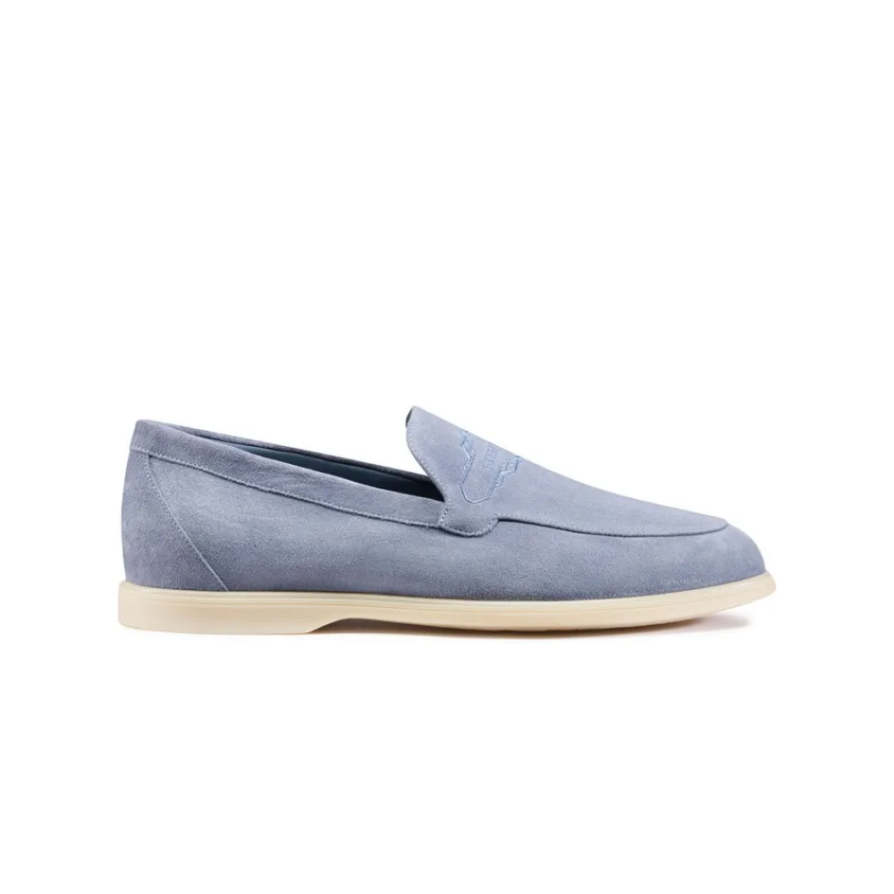 Flash Sale Embroidered Suede Loafers Loafers