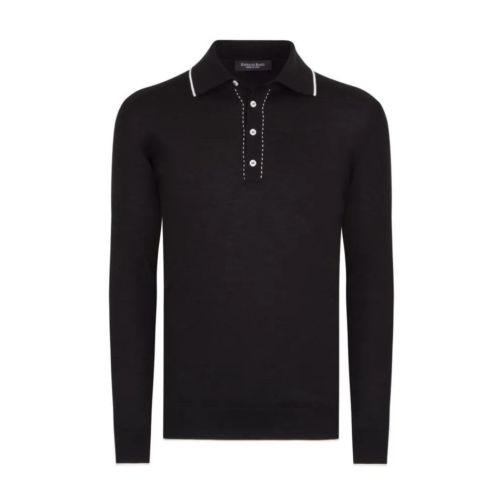 New Four Button Polo With Hand Embroidery Mens Last Sizes