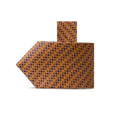 New Hand Printed Silk Tie Ties