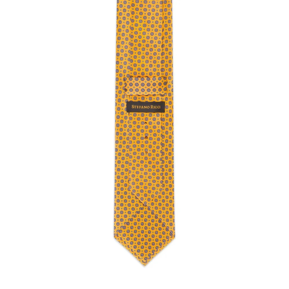 Outlet Hand Printed Silk Tie Ties