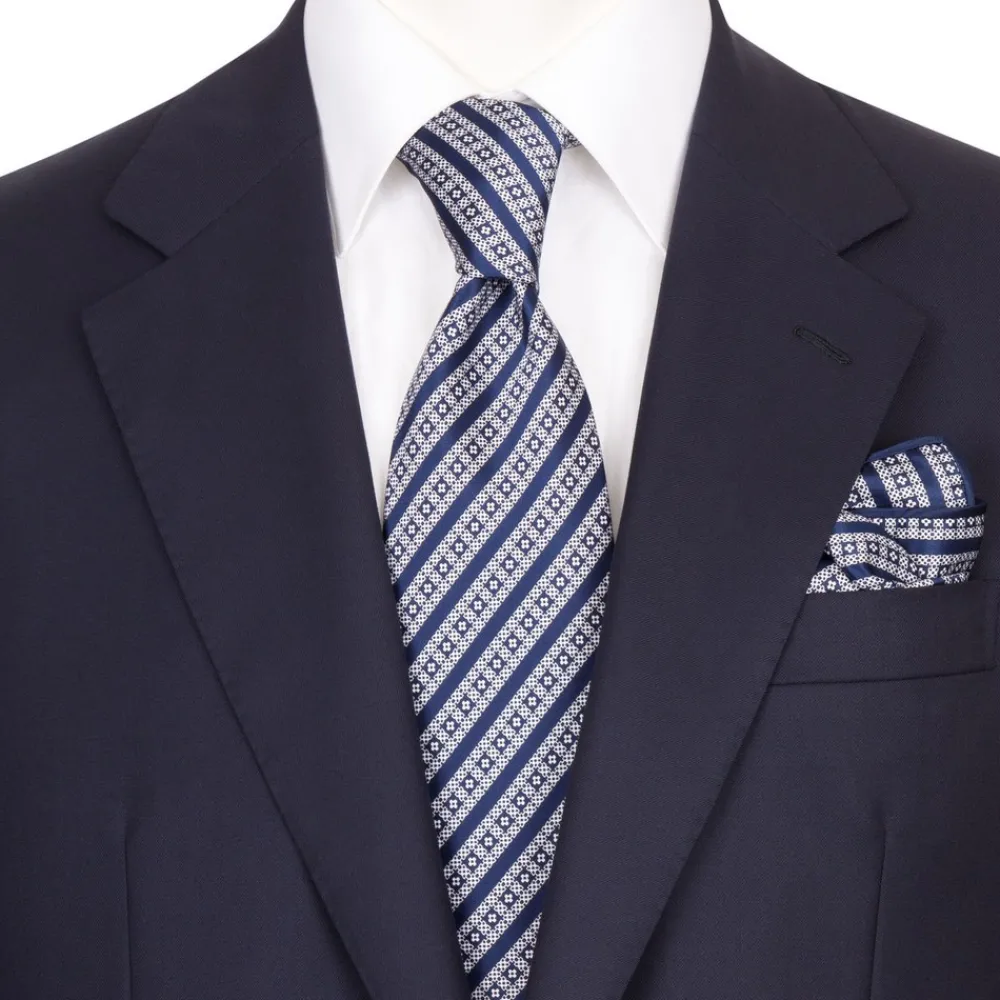 Fashion Hand Printed Silk Tie Set Ties
