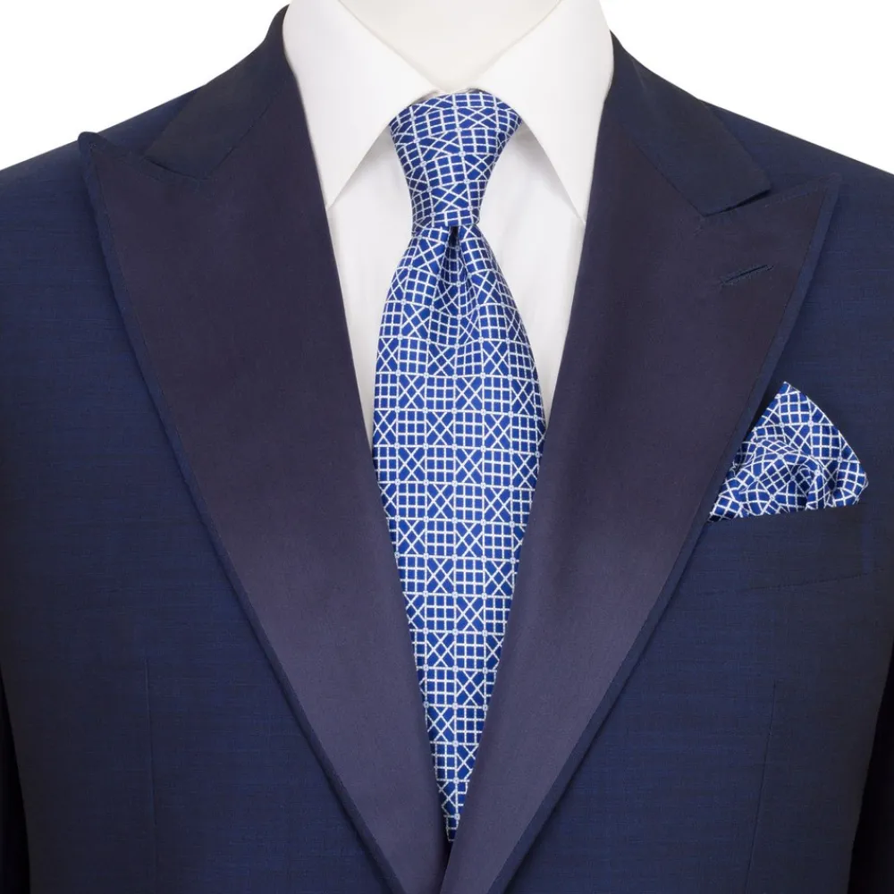 Flash Sale Hand Printed Silk Tie Set Ties