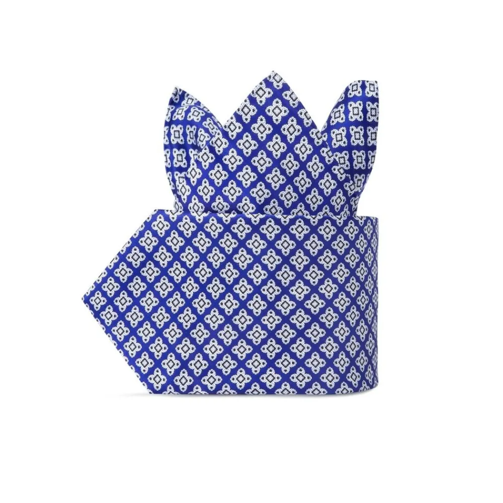 Discount Hand Printed Silk Tie Set Ties
