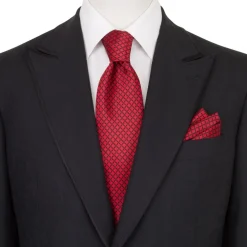 Online Hand Printed Silk Tie Set Ties