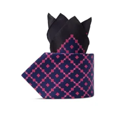 Discount Hand Printed Silk Tie Set Ties