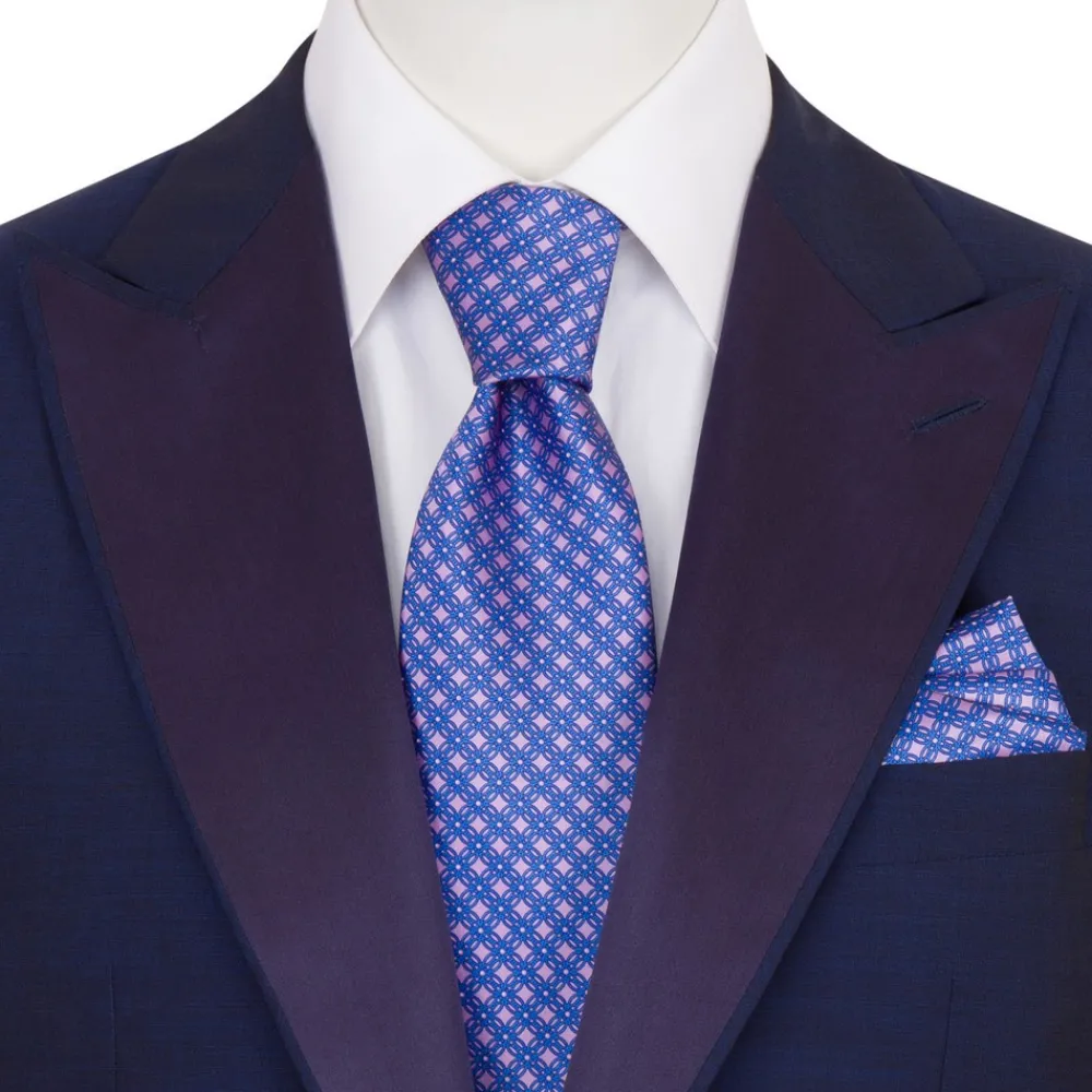 Flash Sale Hand Printed Silk Tie Set Ties