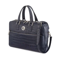 Cheap Handmade Business Bag In Matted Crocodile Leather Bags
