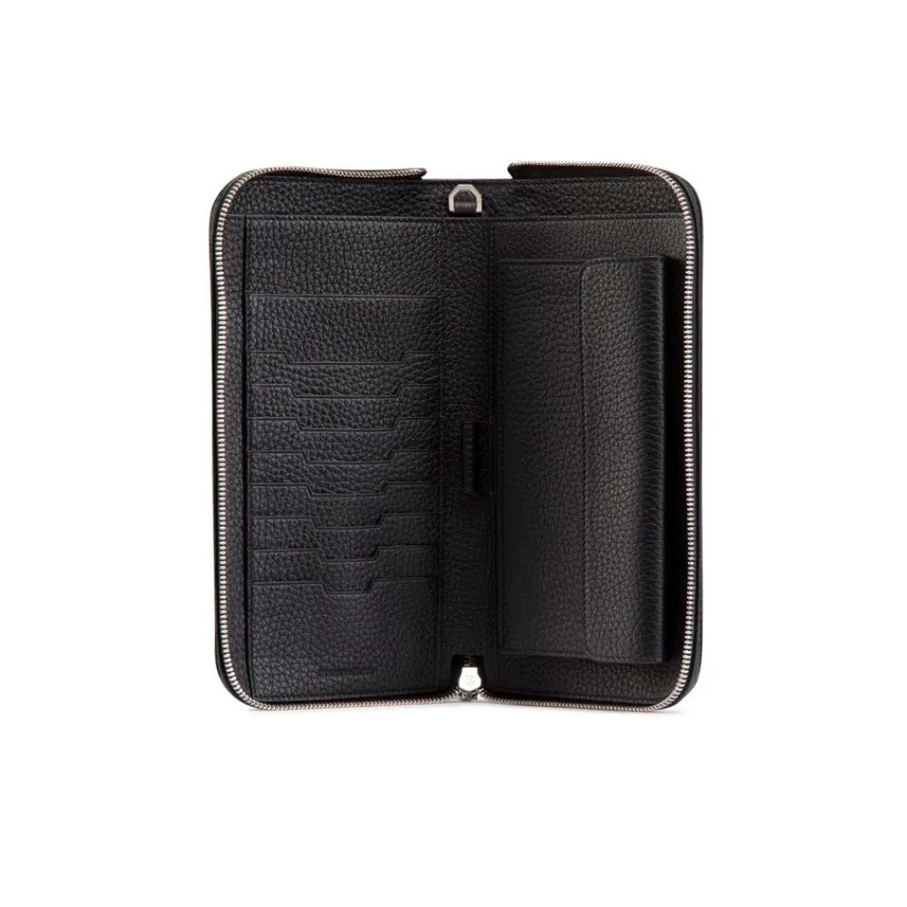 Shop Handmade Calfskin Large Zip Wallet Small Leather Goods