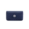Best Sale Handmade Calfskin Leather Zip Wallet Small Leather Goods