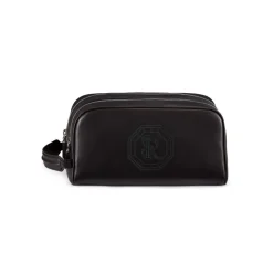 Flash Sale Handmade Calfskin Leather Toiletry Bag Small Leather Goods