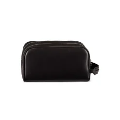 Flash Sale Handmade Calfskin Leather Toiletry Bag Small Leather Goods