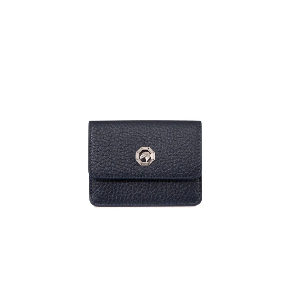 Outlet Handmade Calfskin Leather Card Holder Small Leather Goods