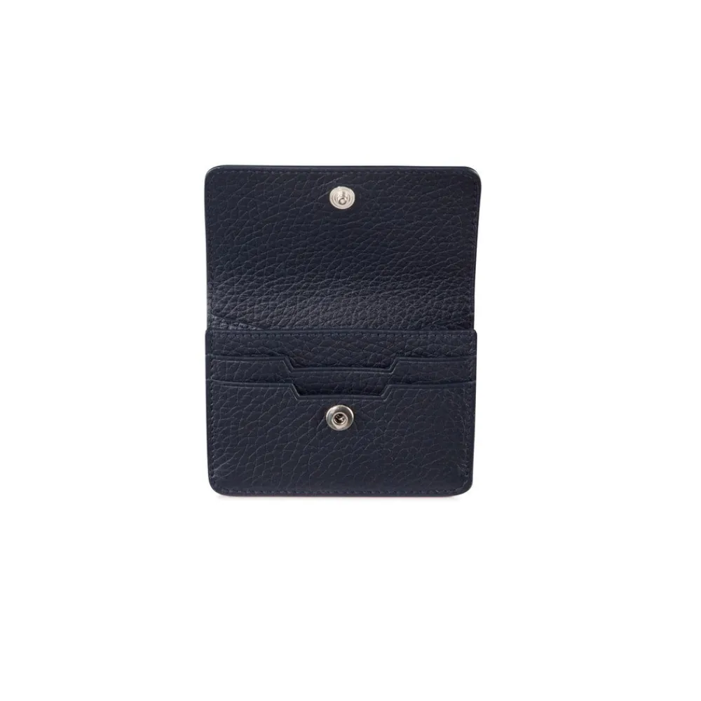 Outlet Handmade Calfskin Leather Card Holder Small Leather Goods