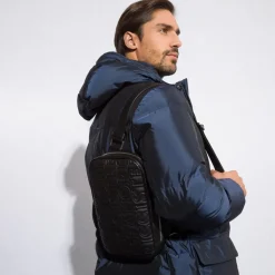 Flash Sale Handmade Calfskin Leather Sling Backpack Bags