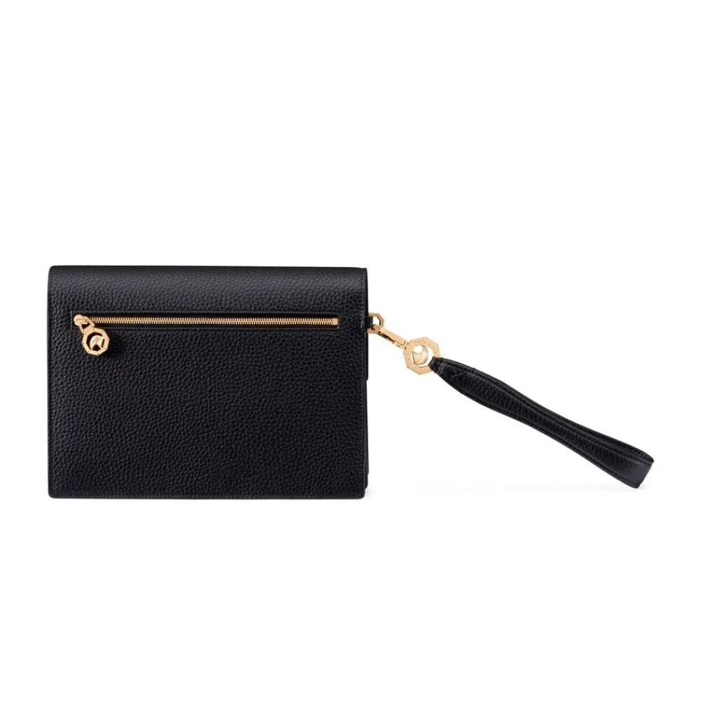 Outlet Handmade Calfskin Travel Pouch Small Leather Goods