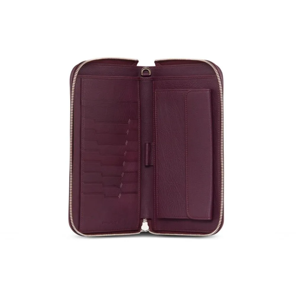 Outlet Handmade Calfskin Travel Wallet Small Leather Goods