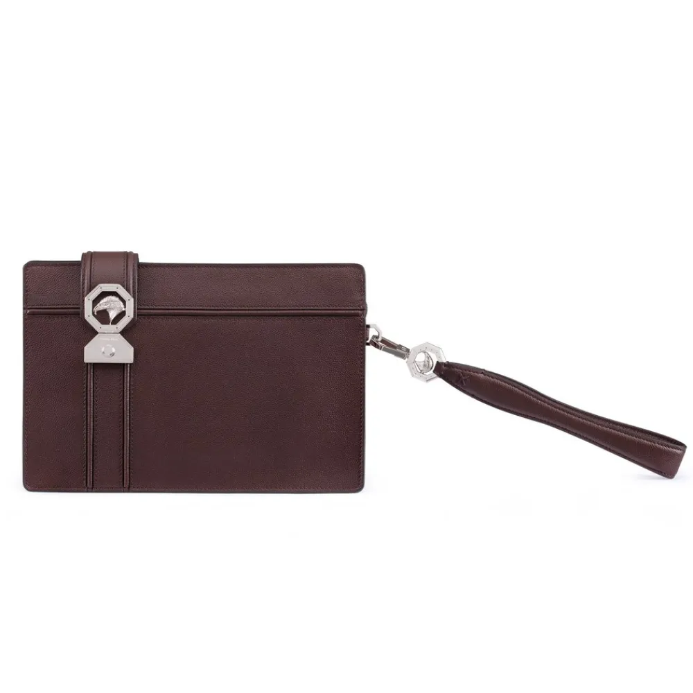 New Handmade Calfskin Travel Pouch Small Leather Goods