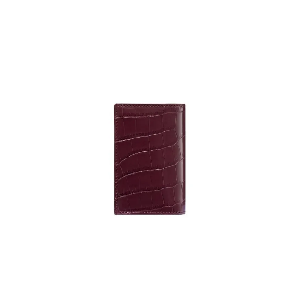 Shop Handmade Crocodile And Calfskin Leather Wallet Small Leather Goods