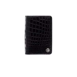 Cheap Handmade Crocodile And Calfskin Leather Wallet Small Leather Goods